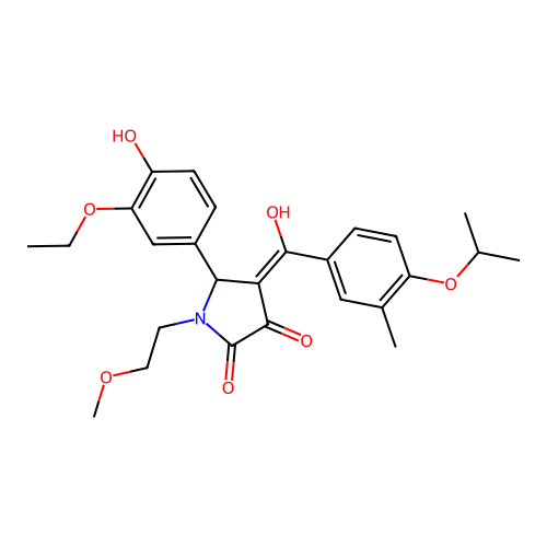 5-(3-Ethoxy-4-hydroxyphenyl)-3-hydroxy-4-(4-isopropoxy-3-methylbenzoyl)-1-(2-methoxyethyl)-1H-pyrrol-2(5H)-one structure