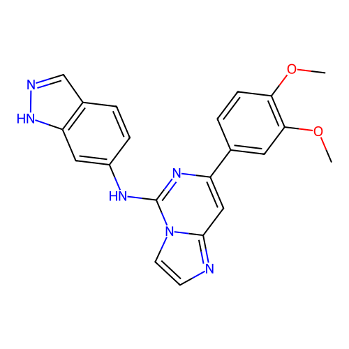 7-(3,4-Dimethoxyphenyl)-N-1H-indazol-6-ylimidazo[1,2-c]pyrimidin-5-amine structure