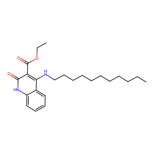 Ethyl 2-oxo-4-(undecylamino)-1,2-dihydroquinoline-3-carboxylate structure