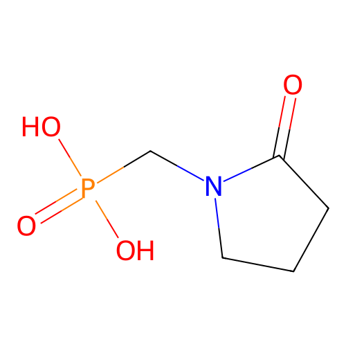[(2-Oxopyrrolidin-1-yl)methyl]phosphonic acid structure