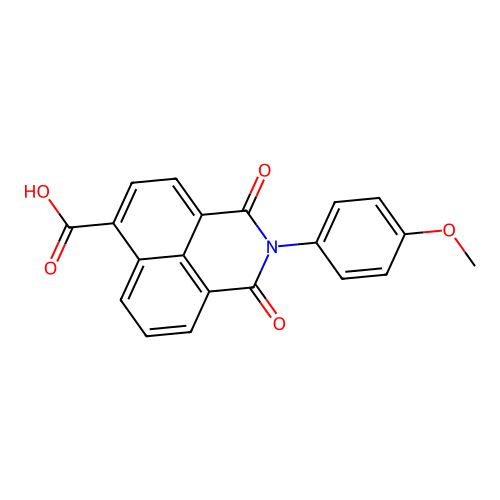 2-(4-methoxyphenyl)-1,3-dioxo-2,3-dihydro-1H-benzo[de]isoquinoline-6-carboxylic acid structure