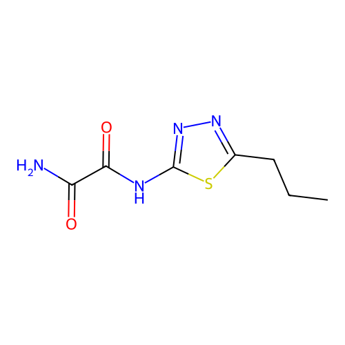 N1-(5-propyl-1,3,4-thiadiazol-2-yl)oxalamide structure