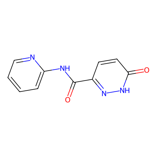 6-oxo-N-(pyridin-2-yl)-1,6-dihydropyridazine-3-carboxamide structure