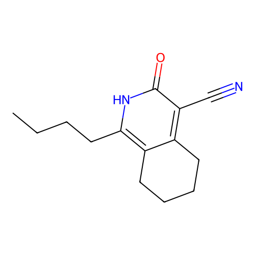 1-Butyl-3-hydroxy-5,6,7,8-tetrahydroisoquinoline-4-carbonitrile structure