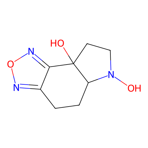 5,5a,7,8-tetrahydro-4H-[1,2,5]oxadiazolo[3,4-e]indole-6,8a-diol structure