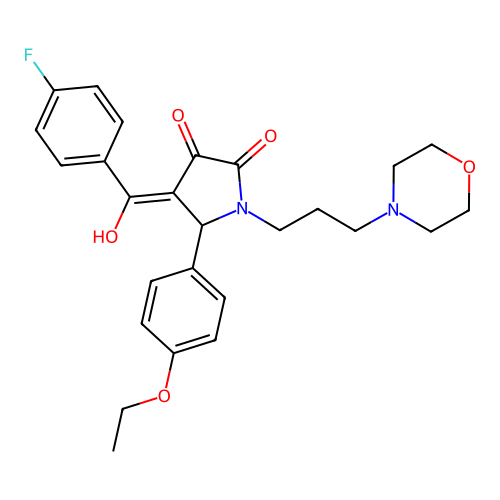 5-(4-ethoxyphenyl)-4-(4-fluorobenzoyl)-3-hydroxy-1-(3-morpholinopropyl)-1H-pyrrol-2(5H)-one structure