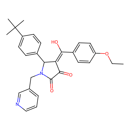 5-(4-tert-butylphenyl)-4-(4-ethoxybenzoyl)-3-hydroxy-1-[(pyridin-3-yl)methyl]-2,5-dihydro-1H-pyrrol-2-one structure