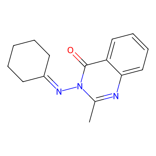 3-(cyclohexylideneamino)-2-methylquinazolin-4(3H)-one structure
