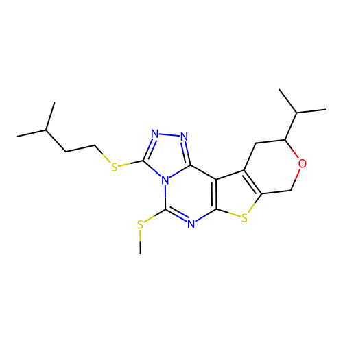 C19H26N4OS3 structure