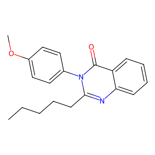 3-(4-methoxyphenyl)-2-pentylquinazolin-4(3H)-one structure