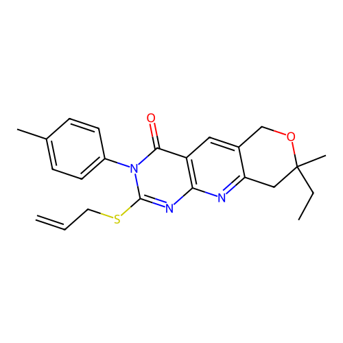 C23H25N3O2S structure