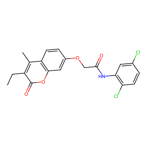 N-(2,5-dichlorophenyl)-2-((3-ethyl-4-methyl-2-oxo-2H-chromen-7-yl)oxy)acetamide structure