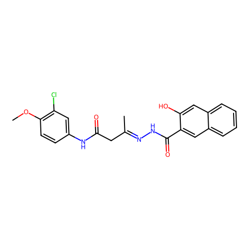 C22H20ClN3O4 structure