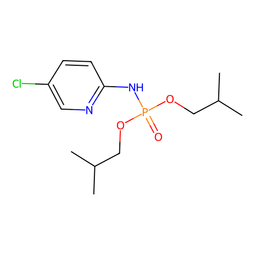 Diisobutyl (5-chloropyridin-2-yl)phosphoramidate structure