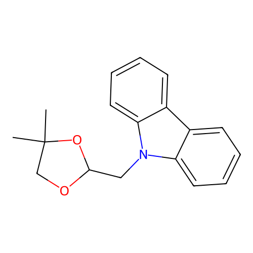 9-[(4,4-dimethyl-1,3-dioxolan-2-yl)methyl]-9H-carbazole structure