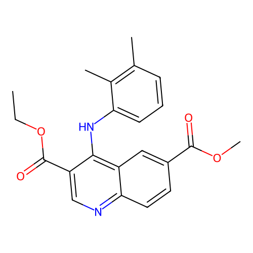3-Ethyl 6-methyl 4-[(2,3-dimethylphenyl)amino]quinoline-3,6-dicarboxylate structure