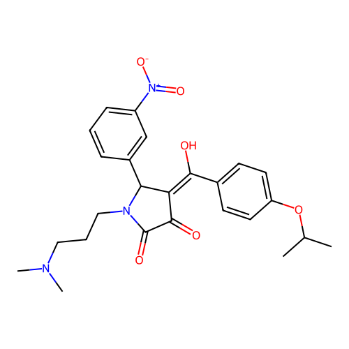 1-(3-(dimethylamino)propyl)-3-hydroxy-4-(4-isopropoxybenzoyl)-5-(3-nitrophenyl)-1H-pyrrol-2(5H)-one structure