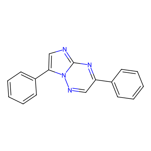 3,7-Diphenylimidazo[1,2-b][1,2,4]triazine structure
