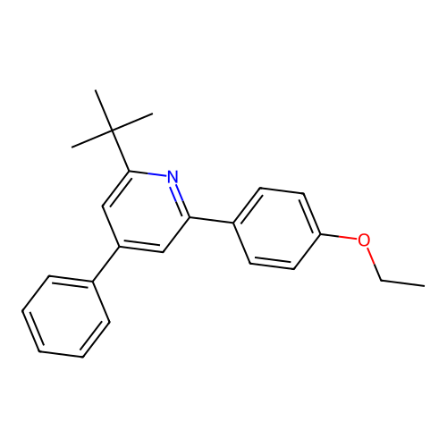 2-Tert-butyl-6-(4-ethoxyphenyl)-4-phenylpyridine structure