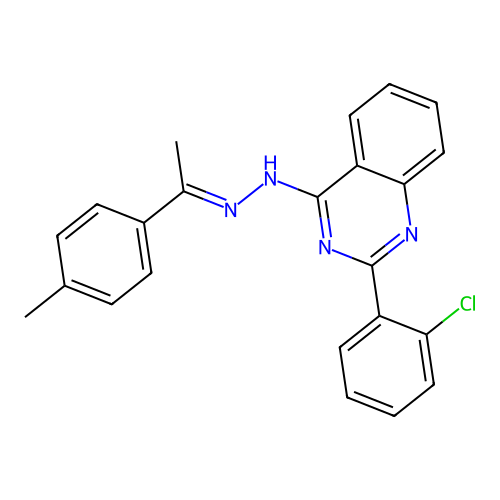 C23H19ClN4 structure