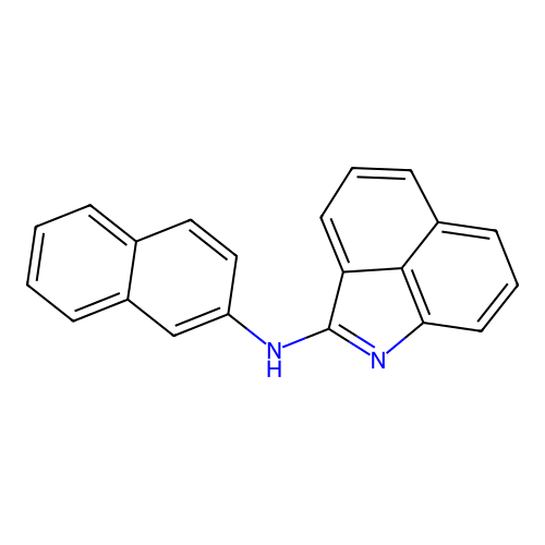 N-[(2Z)-benzo[cd]indol-2(1H)-ylidene]naphthalen-2-amine structure