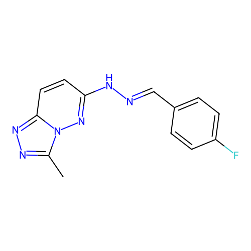 C13H11FN6 structure