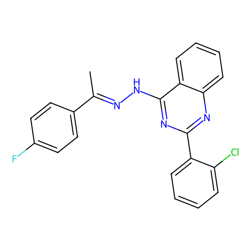 C22H16ClFN4 structure