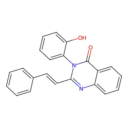 3-(2-hydroxyphenyl)-2-[(E)-2-phenylethenyl]quinazolin-4(3H)-one structure