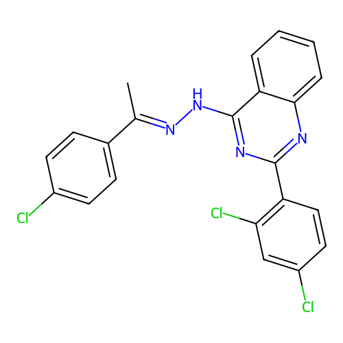 C22H15Cl3N4 structure