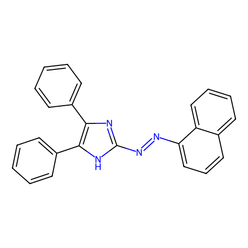 2-[(E)-naphthalen-1-yldiazenyl]-4,5-diphenyl-1H-imidazole structure
