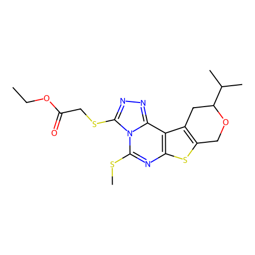 C18H22N4O3S3 structure