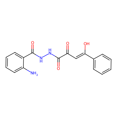 2-amino-N'-[(2Z)-2-hydroxy-4-oxo-4-phenylbut-2-enoyl]benzohydrazide structure