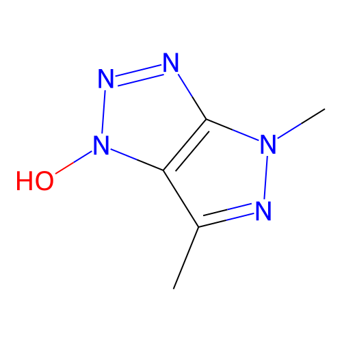 4,6-Dimethyl-3,4-dihydropyrazolo[3,4-d][1,2,3]triazole 1-oxide structure