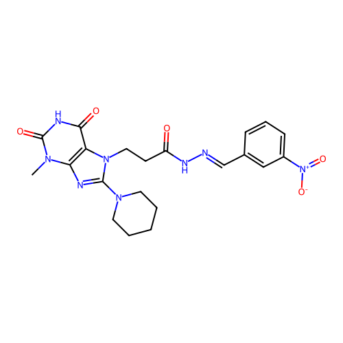 C21H24N8O5 structure
