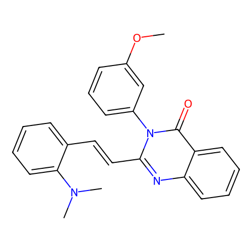 (E)-2-(2-(dimethylamino)styryl)-3-(3-methoxyphenyl)quinazolin-4(3H)-one structure