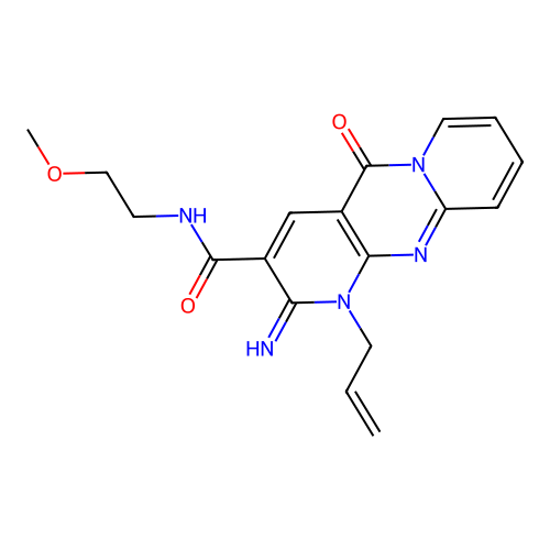 C18H19N5O3 structure