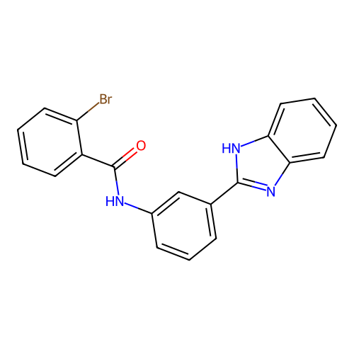 N-[3-(1H-benzimidazol-2-yl)phenyl]-2-bromobenzamide structure