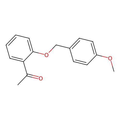 1-{2-[(4-Methoxybenzyl)oxy]phenyl}ethanone structure
