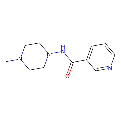 N-(4-methylpiperazin-1-yl)pyridine-3-carboxamide structure