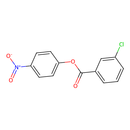 4-Nitrophenyl 3-chlorobenzoate structure