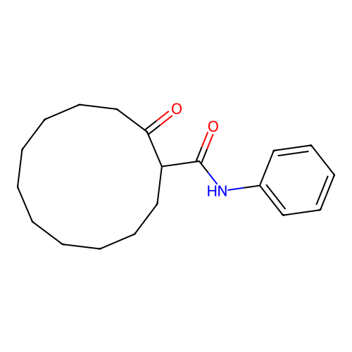 2-oxo-N-phenylcyclododecanecarboxamide structure