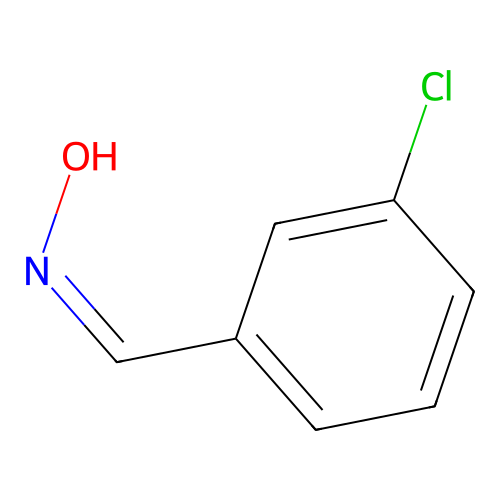 Benzaldehyde, m-chloro-, oxime, (Z)- structure