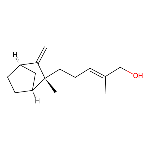trans-beta-Santalol structure