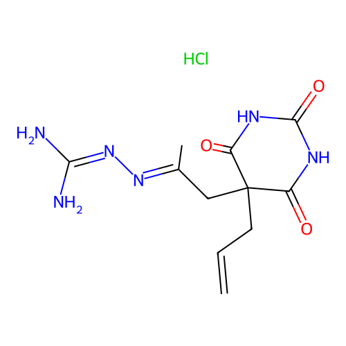 N-(5-Allyl-5-propylidenebarbituryl)aminoguanidine HCl structure