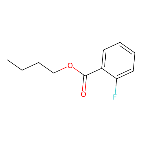 2-Fluorobenzoic acid, butyl ester structure