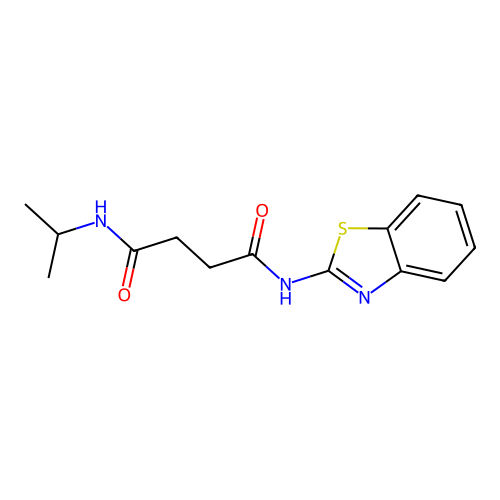 N1-(benzo[d]thiazol-2-yl)-N4-isopropylsuccinamide structure