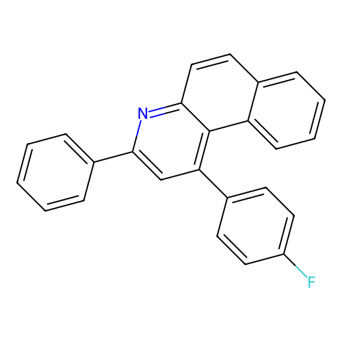 1-(4-Fluorophenyl)-3-phenylbenzo[f]quinoline structure