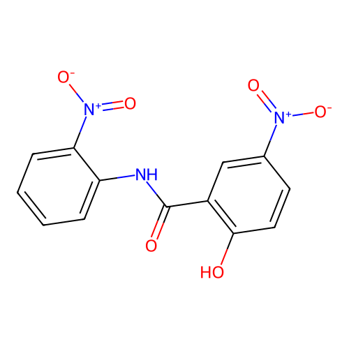 2-hydroxy-5-nitro-N-(2-nitrophenyl)benzamide structure