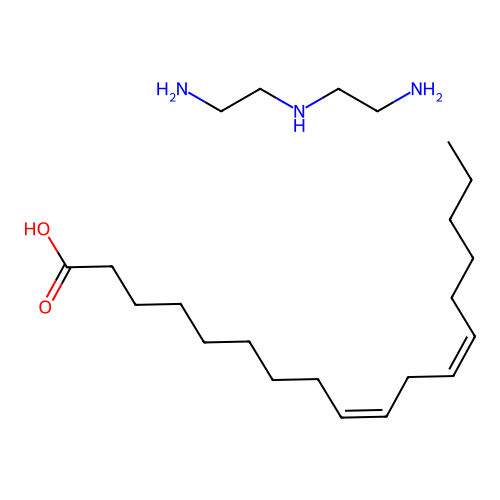 N'-(2-aminoethyl)ethane-1,2-diamine;(9Z,12Z)-octadeca-9,12-dienoic acid structure