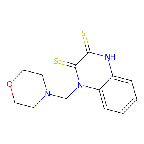 1-(morpholinomethyl)quinoxaline-2,3(1H,4H)-dithione structure